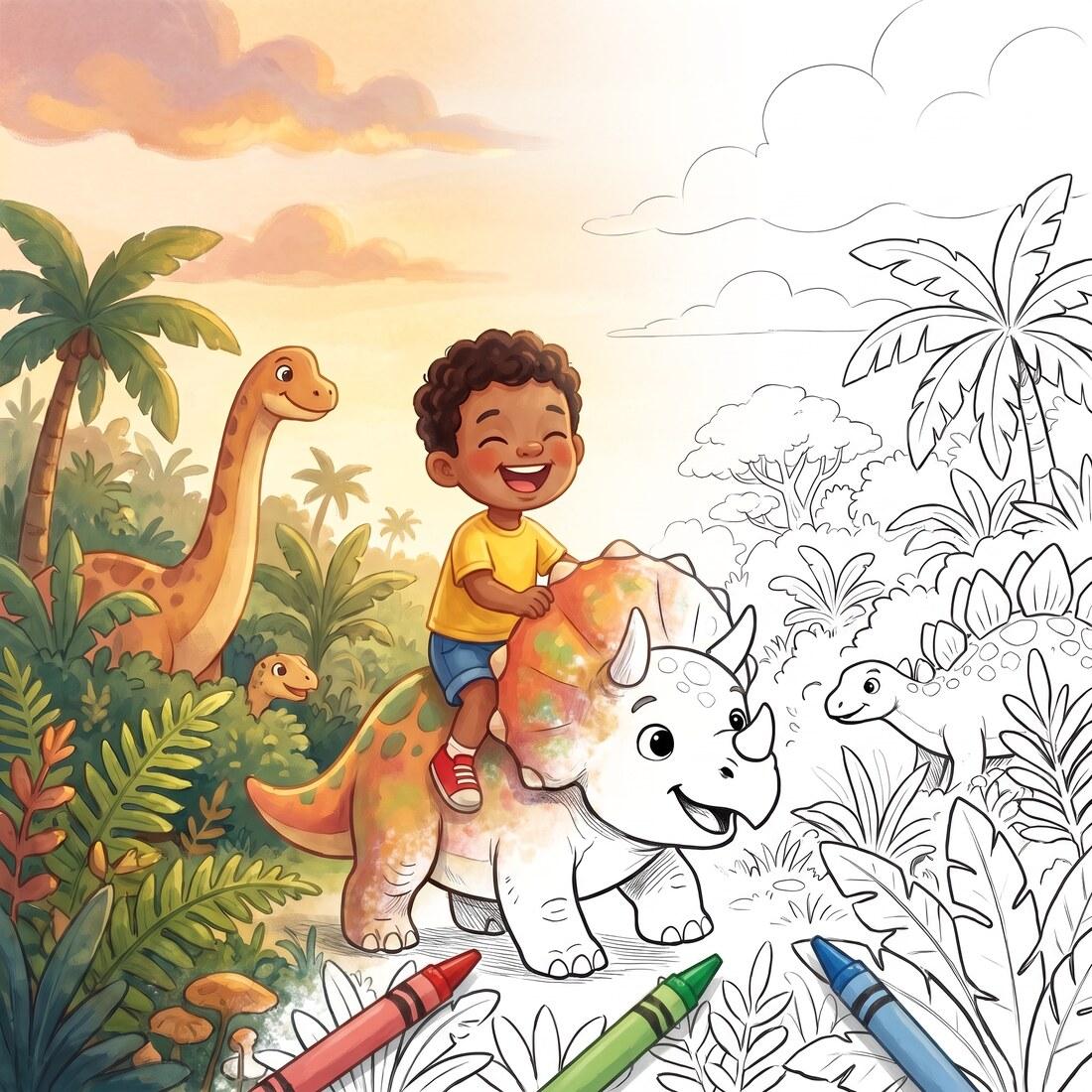 Your child's Dino Coloring Book