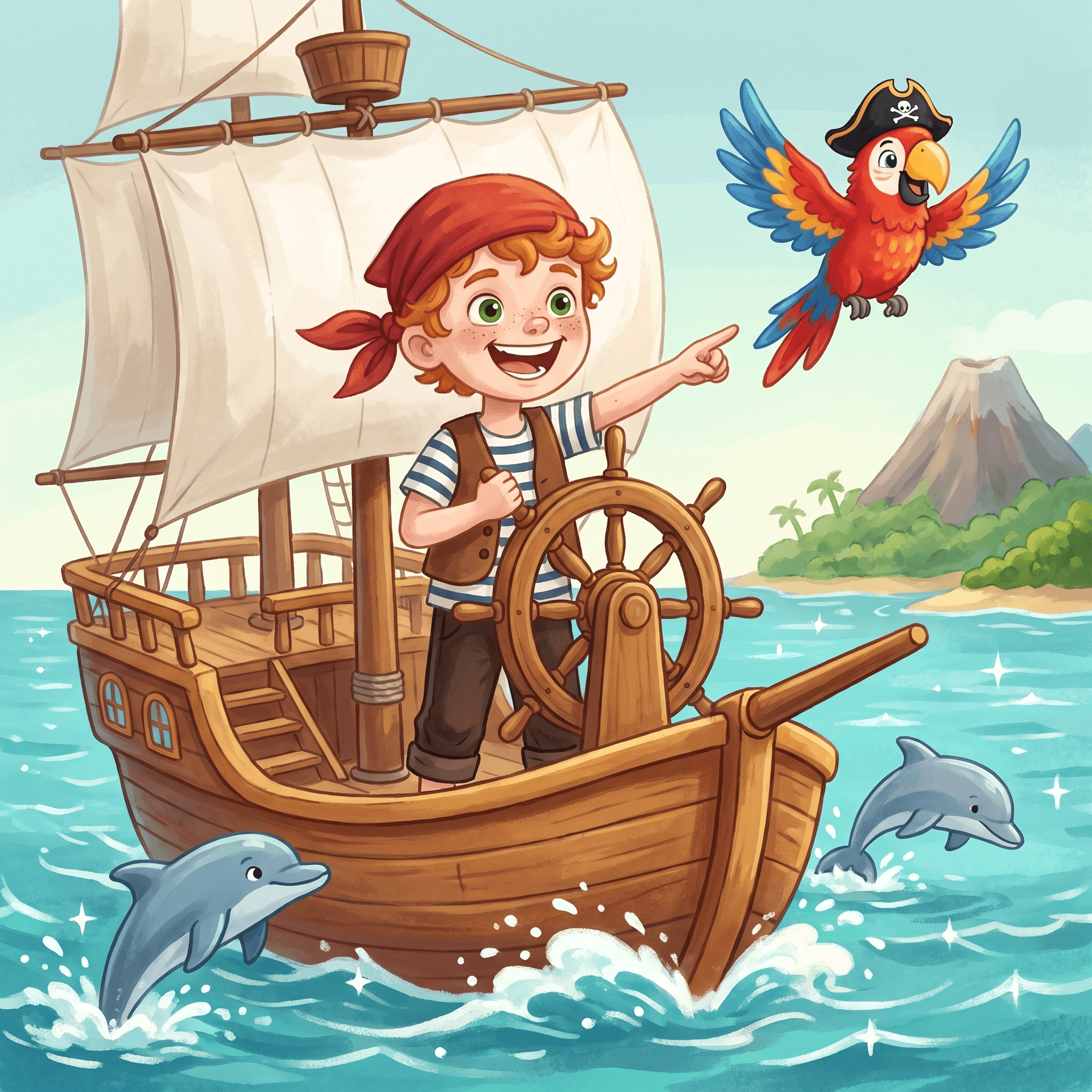 Captain Your child and the Treasure Map